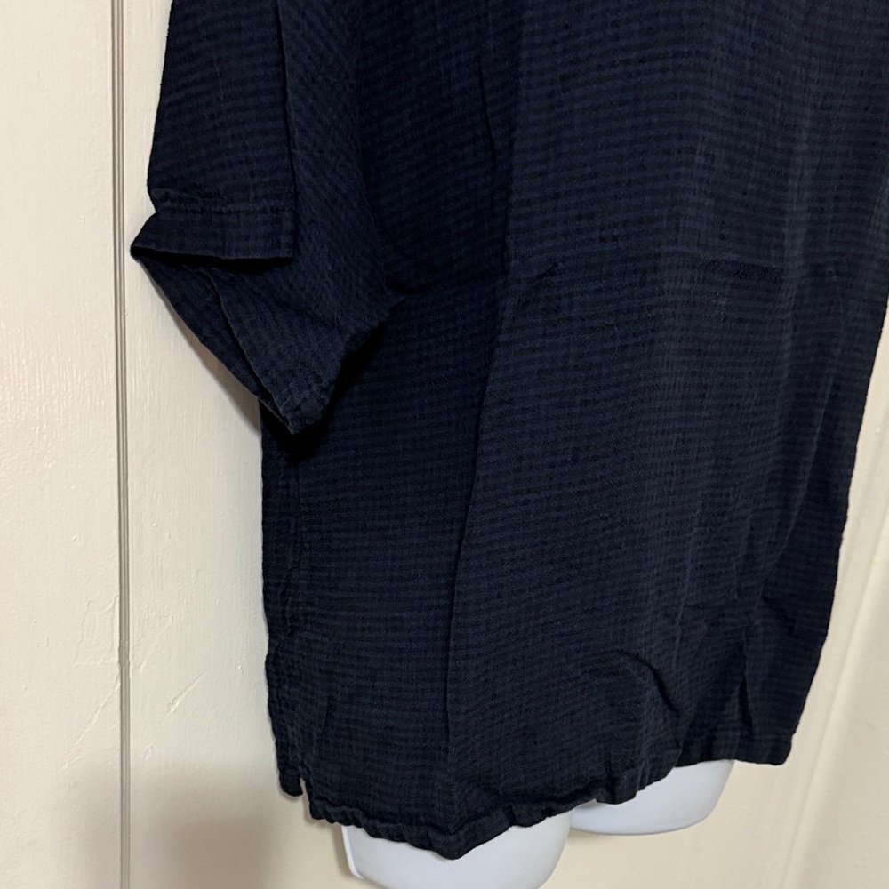 Eileen Fisher Linen Plaid Top - Picture 5 of 16